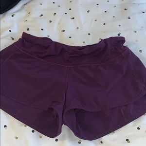 Lululemon speed up 2.5 inch shorts